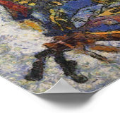 Frida Kahlo Butterfly Monet Geïnspireerd Poster (Hoek)