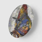 Frida Kahlo Butterfly Monet Geïnspireerd Ronde Klok (Hoek)