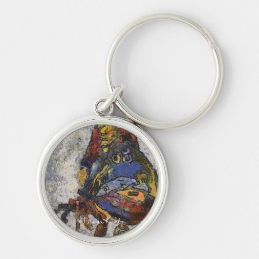 Frida Kahlo Butterfly Monet Geïnspireerd Sleutelhanger (Voorkant)