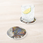 Frida Kahlo Butterfly Monet Geïnspireerd Zandsteen Onderzetter (Zijkant)