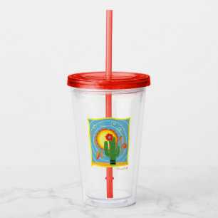 Frida Kahlo Cactus Graphic Acryl Drinkbeker