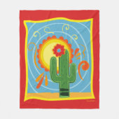 Frida Kahlo Cactus Graphic Fleece Deken (Voorkant)