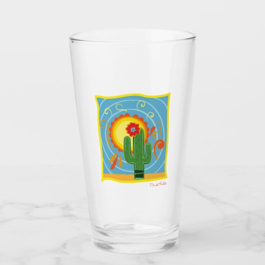 Frida Kahlo Cactus Graphic Glas (Voorkant)