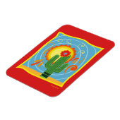 Frida Kahlo Cactus Graphic Magneet (Linkerzijde)