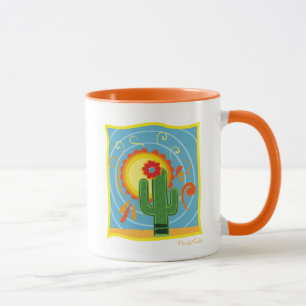 Frida Kahlo Cactus Graphic Mok