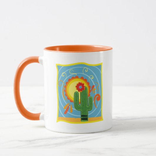 Frida Kahlo Cactus Graphic Mok (Links)
