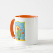Frida Kahlo Cactus Graphic Mok (Voorkant links)