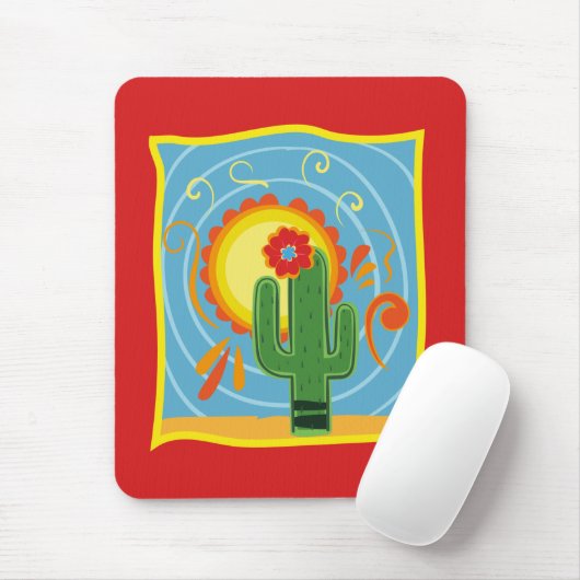Frida Kahlo Cactus Graphic Muismat (Met muis)