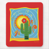 Frida Kahlo Cactus Graphic Muismat (Voorkant)
