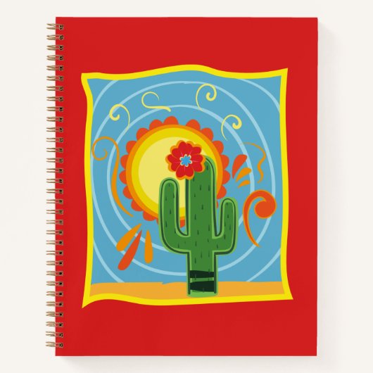 Frida Kahlo Cactus Graphic Notitieboek (Voorkant)