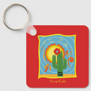 Frida Kahlo Cactus Graphic Sleutelhanger