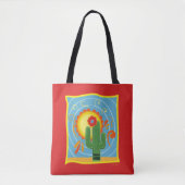 Frida Kahlo Cactus Graphic Tote Bag (Voorkant)