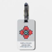 Frida Kahlo | Calavera Bagagelabel (Achterkant verticaal)