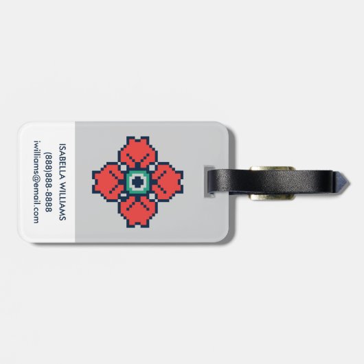 Frida Kahlo | Calavera Bagagelabel (Achterkant horizontaal)