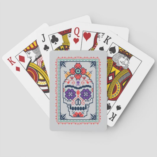 Frida Kahlo | Calavera Pokerkaarten (Achterkant)