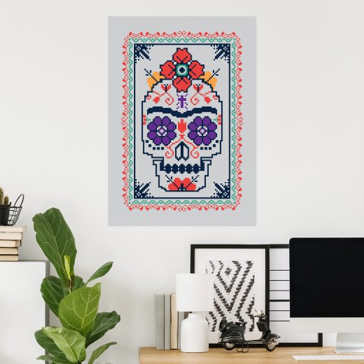 Frida Kahlo | Calavera Poster (Thuiskantoor)