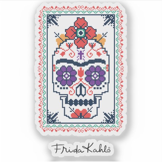 Frida Kahlo | Calavera Sticker (Voorkant)