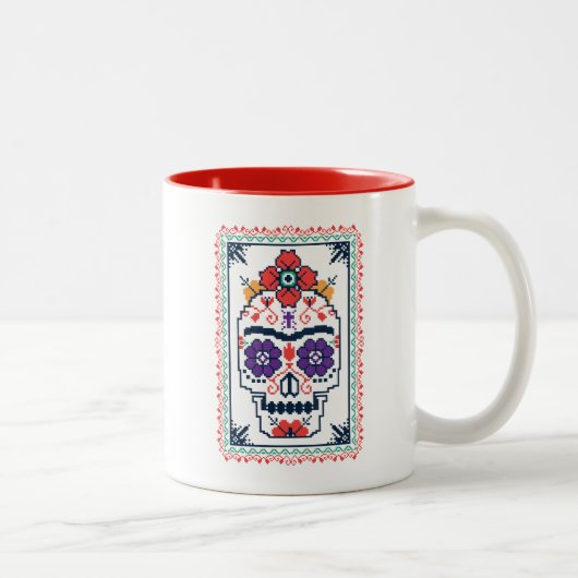 Frida Kahlo | Calavera Tweekleurige Koffiemok (Rechts)