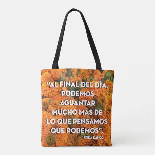 Frida Kahlo Canvas tas (Achterkant)