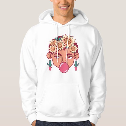 Frida Kahlo Cartoon Hoodie (Voorkant)