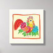 Frida Kahlo Chicken Graphic Canvas Afdruk (Voorkant)