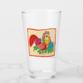 Frida Kahlo Chicken Graphic Glas (Voorkant)