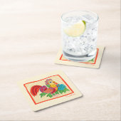 Frida Kahlo Chicken Graphic Kartonnen Onderzetters (Insitu)