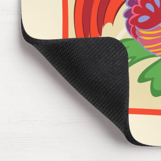 Frida Kahlo Chicken Graphic Muismat (Hoek)