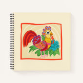 Frida Kahlo Chicken Graphic Notitieboek (Voorkant)
