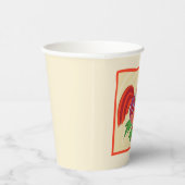 Frida Kahlo Chicken Graphic Papieren Bekers (Rechts)