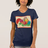 Frida Kahlo Chicken Graphic T-shirt (Voorkant)