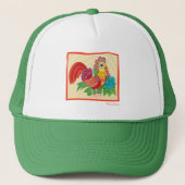 Frida Kahlo Chicken Graphic Trucker Pet (Voorkant)