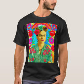 Frida Kahlo Colorful Floral T-shirt (Voorkant)
