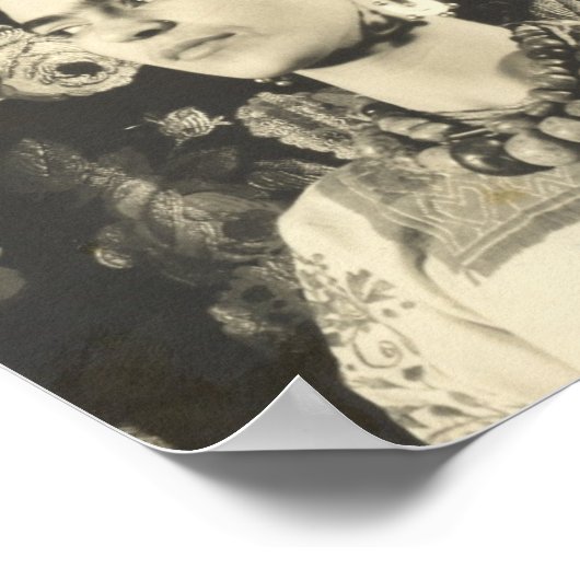 Frida Kahlo con Charola Original Poster (Hoek)