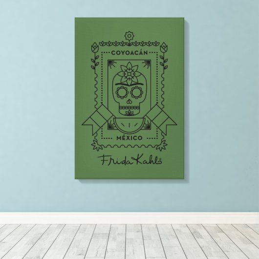 Frida Kahlo | Coyoacá n Canvas Afdruk (Insitu (Houten vloer))