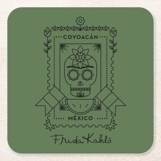 Frida Kahlo | Coyoacá n Kartonnen Onderzetters (Voorkant)