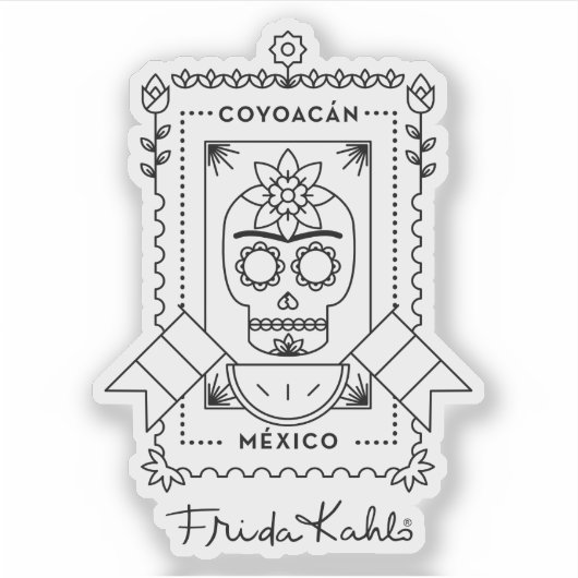 Frida Kahlo | Coyoacá n Sticker (Voorkant)