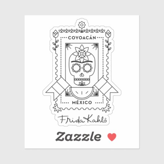 Frida Kahlo | Coyoacá n Sticker (Vel)