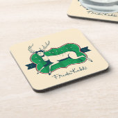 Frida Kahlo | De gewonde deer Bier Onderzetter (Linkerzijde)