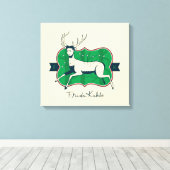 Frida Kahlo | De gewonde deer Canvas Afdruk (Insitu (Houten vloer))