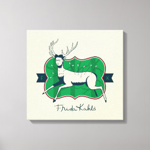 Frida Kahlo   De gewonde deer Canvas Afdruk