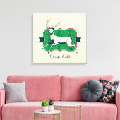 Frida Kahlo | De gewonde deer Canvas Afdruk (Insitu (Woonkamer))