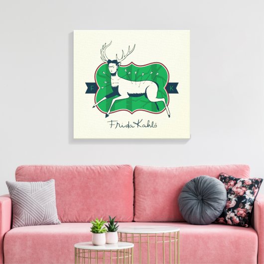 Frida Kahlo | De gewonde deer Canvas Afdruk (Insitu (Woonkamer))