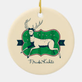 Frida Kahlo | De gewonde deer Keramisch Ornament (Achterkant)