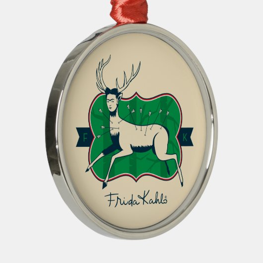 Frida Kahlo | De gewonde deer Metalen Ornament (Rechts)