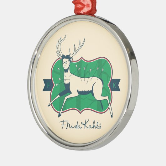 Frida Kahlo | De gewonde deer Metalen Ornament (Links)
