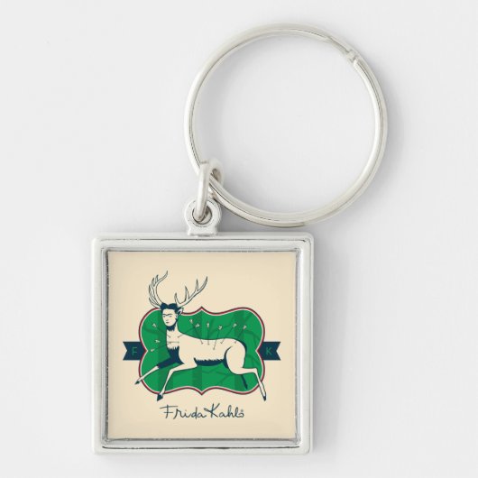 Frida Kahlo | De gewonde deer Sleutelhanger (Voorkant)