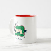 Frida Kahlo | De gewonde deer Tweekleurige Koffiemok (Voorkant links)