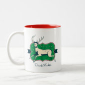 Frida Kahlo | De gewonde deer Tweekleurige Koffiemok (Links)