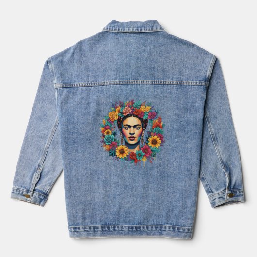 Frida Kahlo Denim Jacket (Achterkant)